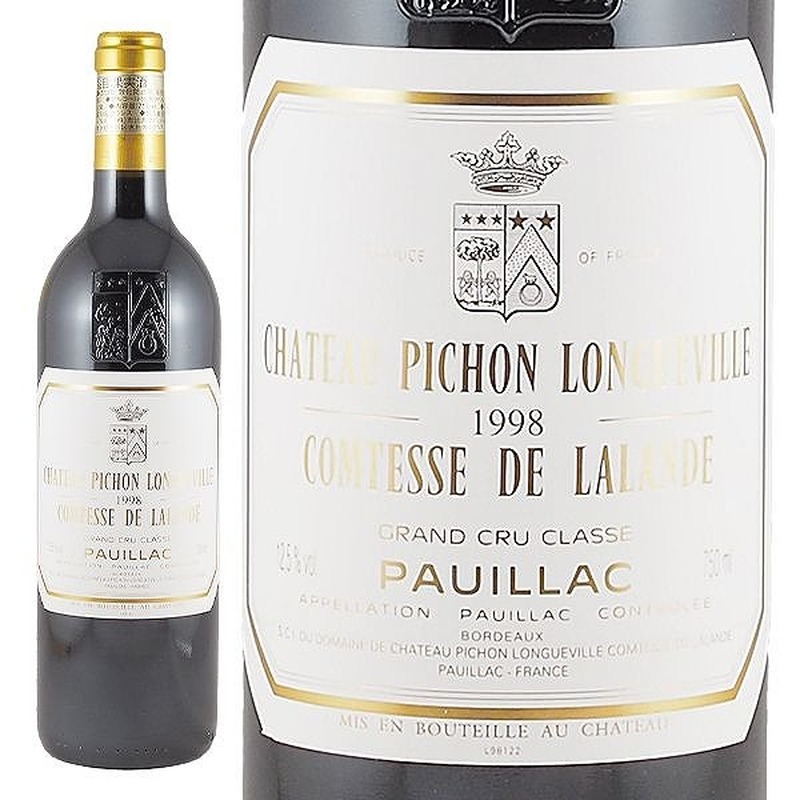 シャトー・ピション・ロングヴィル・コンテス・ド・ラランド [1998] 750ml / Chateau Pichon-Longueville  Comtesse de Lalande|寺田倉庫|ラ・ヴィネ ネットショップ